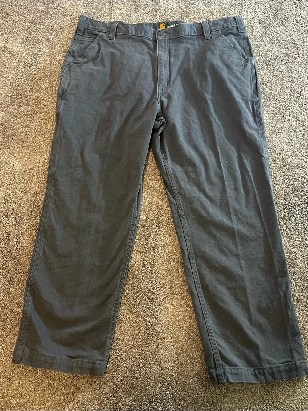 Carhartt Relaxed Fit Cargo Work Pants Gray Men’s Size 42x30 102291 - 039 Canvas